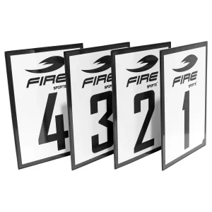 Set o Juego de 4 carteles de Round para Ring de Box Olimpico