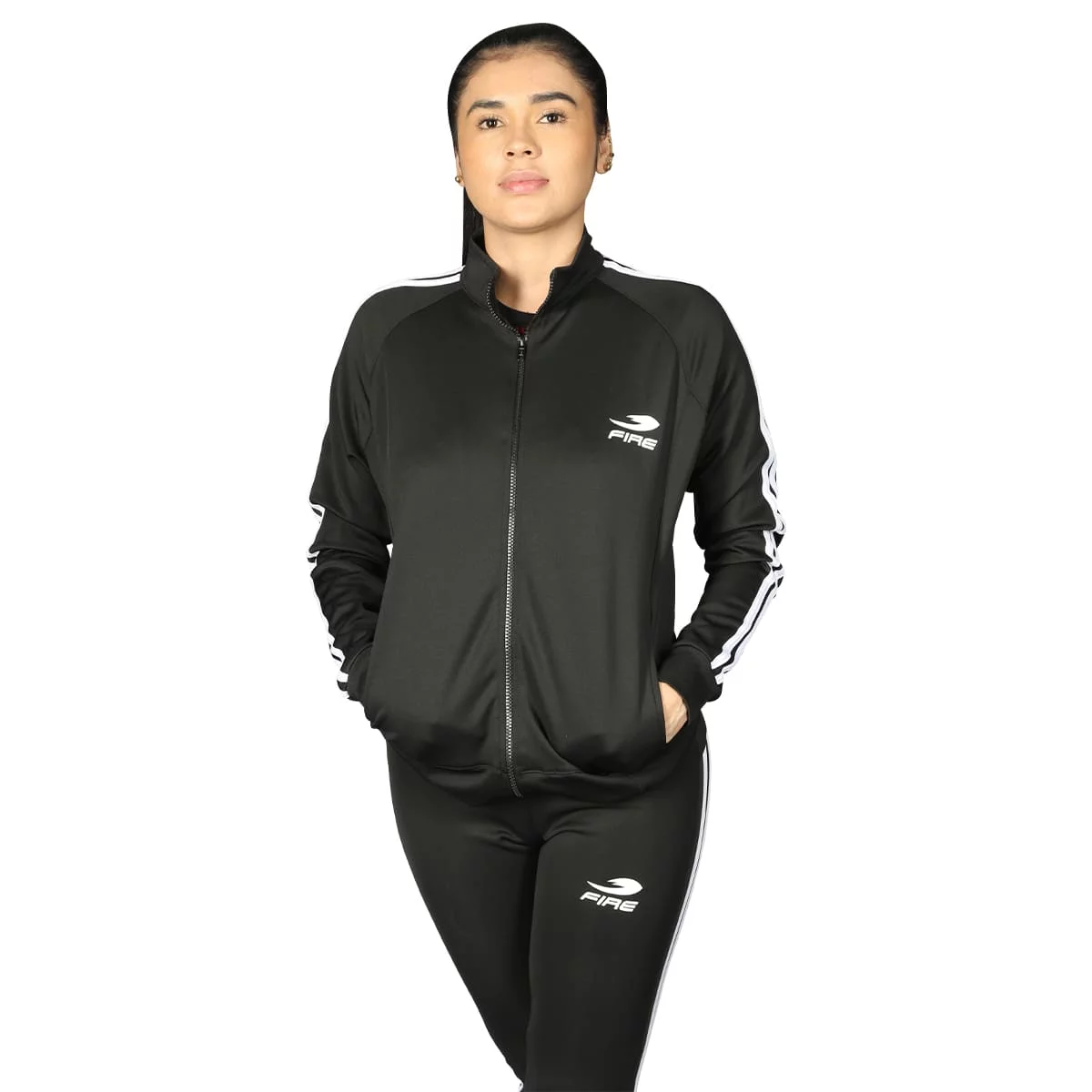 Conjunto Deportivo Fire Sports Pants Femenil M3 Negro