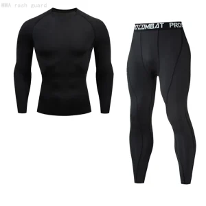 MMA RASH GUARD Sports Base Layer Shirt and Pants