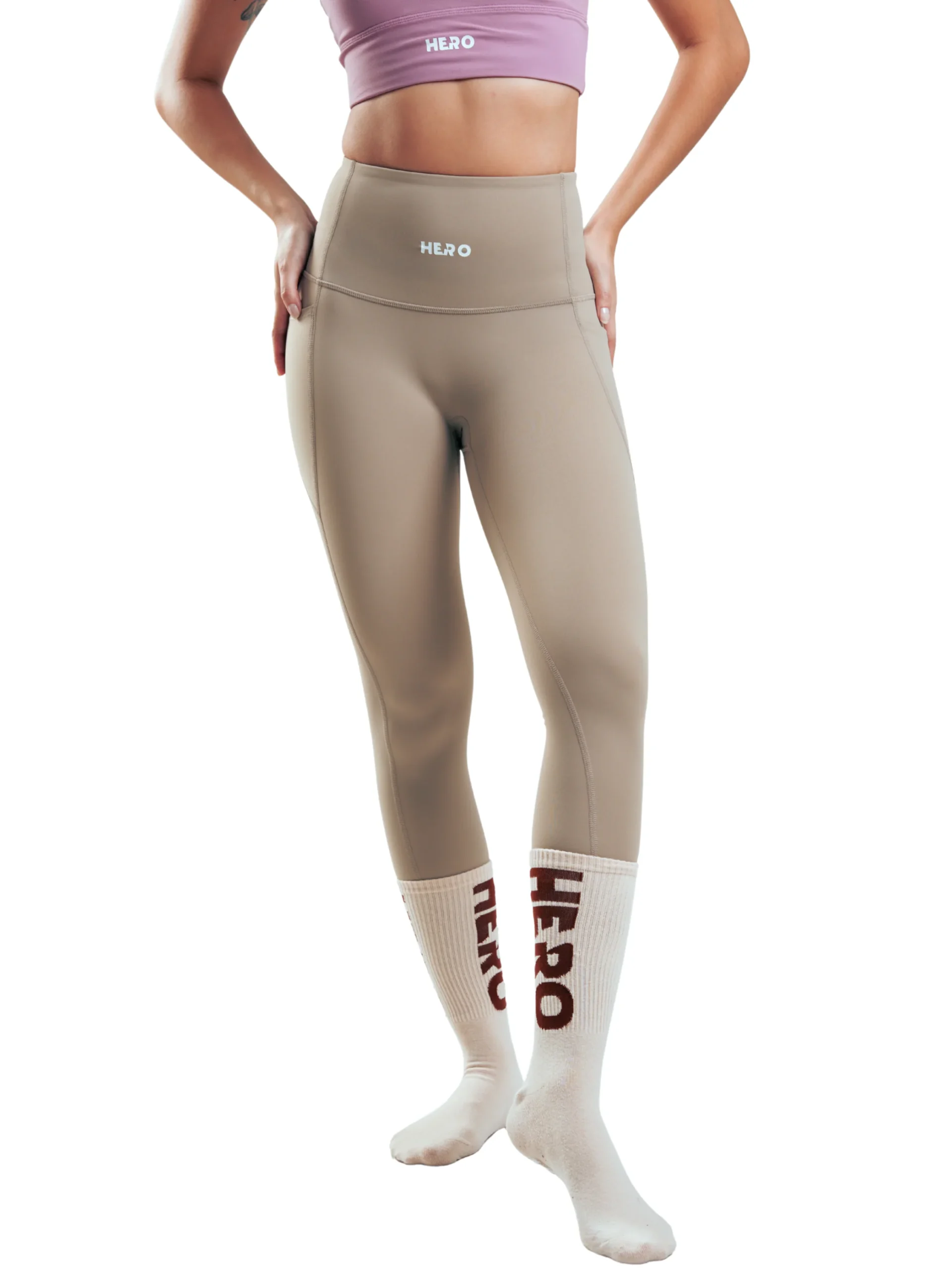 LEGGINS POCKET HERO MARRON - Imagen 2