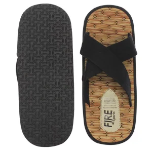 Sandalias Fire Sports para judo modelo cruzado Negro