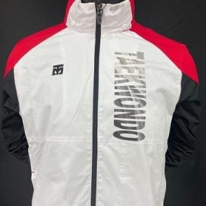 Cortavientos negro, rojo y blanco RedCat Taekwondo